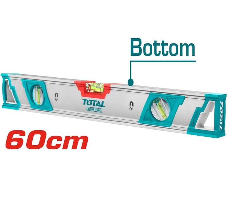 Total 600mm Spirit Level with Powerful Magnets