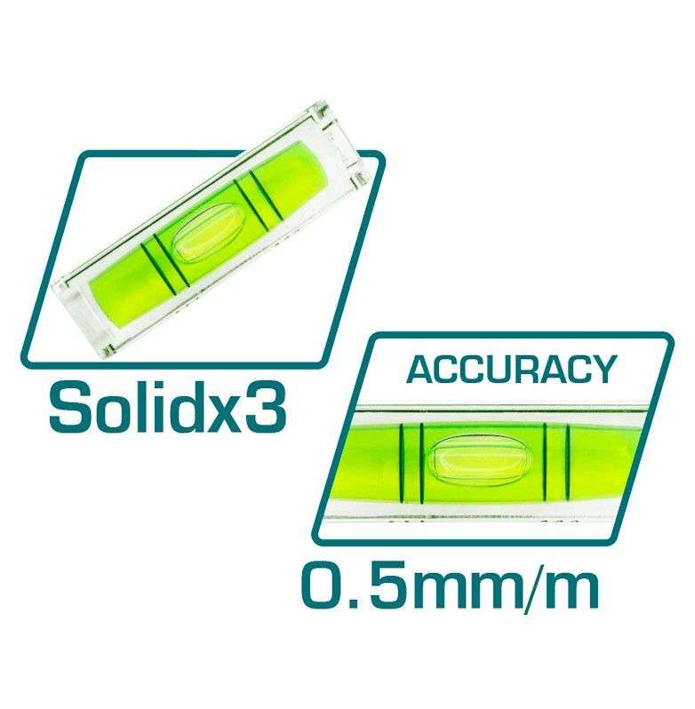 Total 600mm Spirit Level with Powerful Magnets