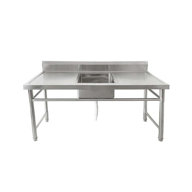 Single Bowl Prep Sink  - 1700mm x 700mm x 900mm High - LHS & RHS Work Area