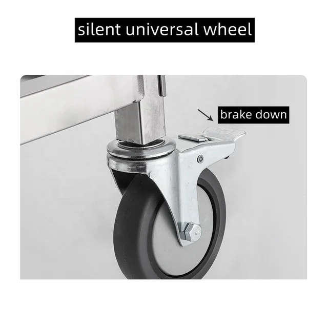 3 Tier Stainless Steel Trolley