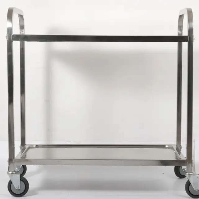 2 Tier Stainless Steel Trolley