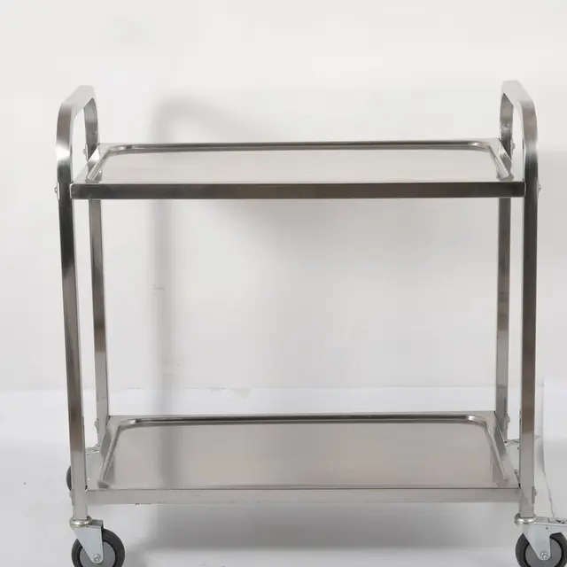 2 Tier Stainless Steel Trolley