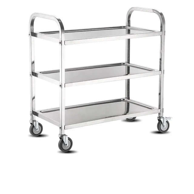 3 Tier Stainless Steel Trolley