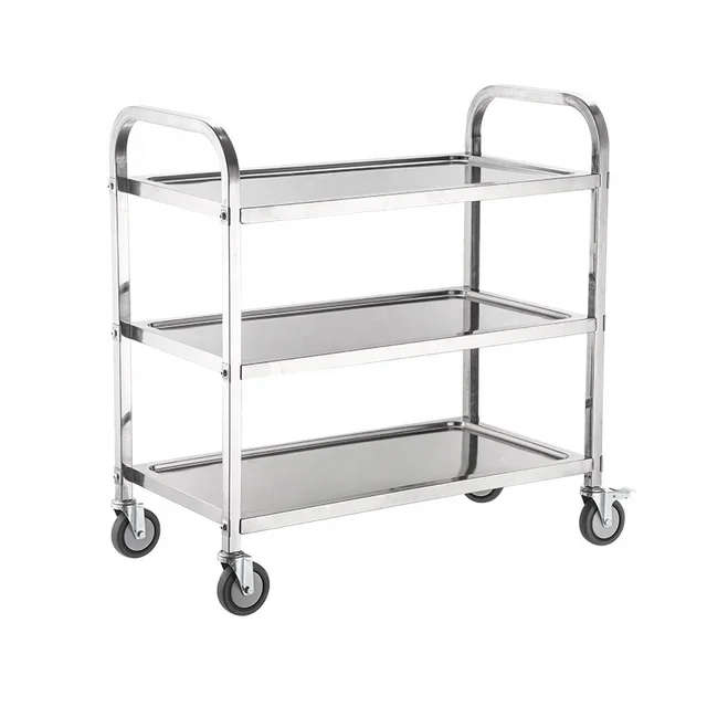 3 Tier Stainless Steel Trolley
