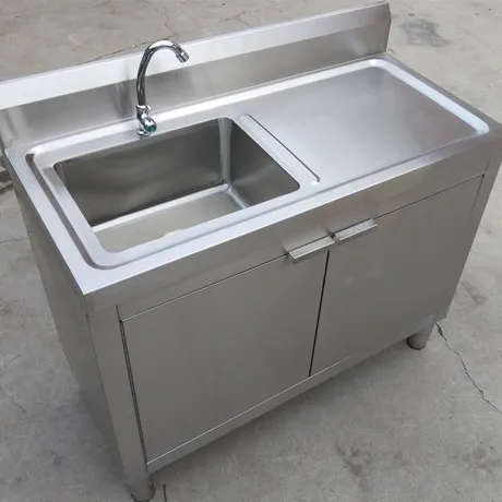 Single Bowl Sink Cabinet - 1500mm x 700mm x 900mmH -  RHS WORK AREA