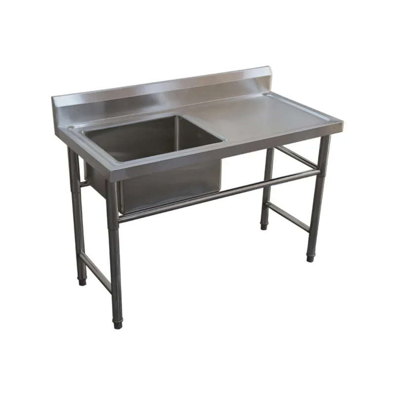 Single Bowl Prep Sink - 1350mm x 700mm x 900mm High - RHS Work Area