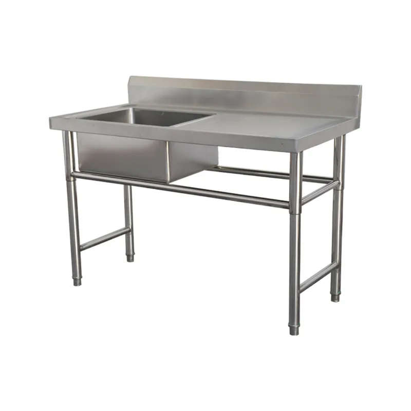 Single Bowl Prep Sink - 1350mm x 700mm x 900mm High - RHS Work Area