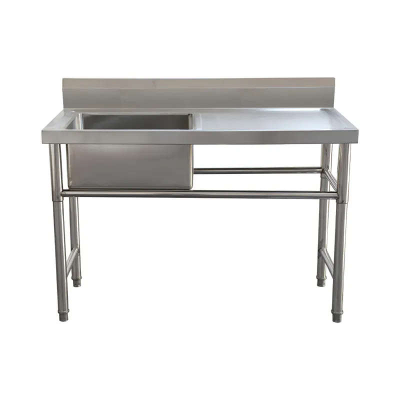 Single Bowl Prep Sink - 1350mm x 700mm x 900mm High - RHS Work Area