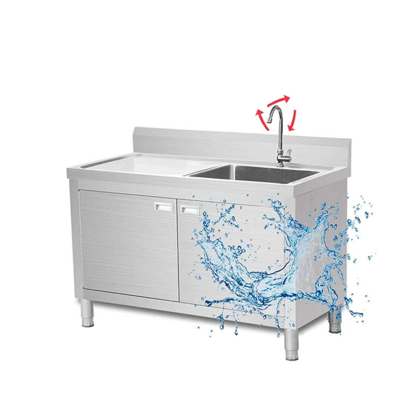 Single Bowl Sink Cabinet - 1700mm x 700mm x 900mmH - LHS Work Area
