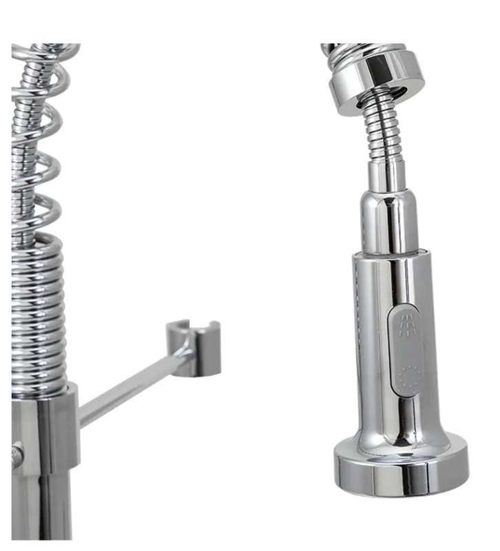 Kitchen Mixer Tap with Pull Out Neck and Trigger Nozzle