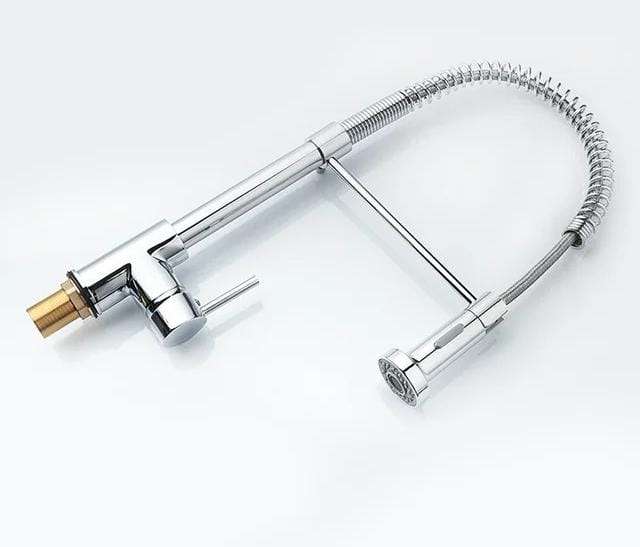 Kitchen Mixer Tap with Pull Out Neck and Trigger Nozzle