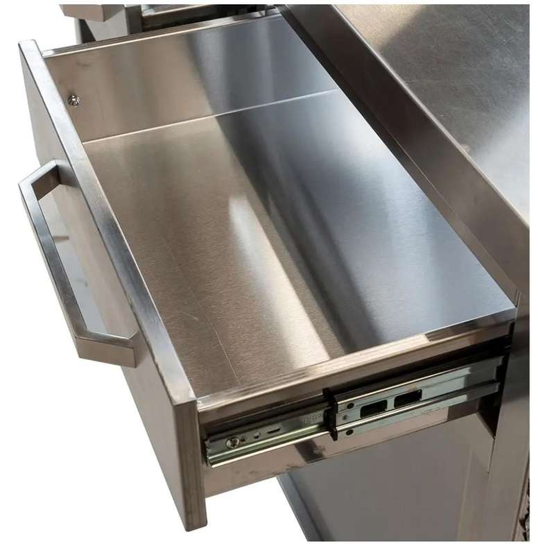 Stainless Steel Drawer Cabinet  Service  Counter    3 Drawer  - 600 x 700 x 900mm high.
