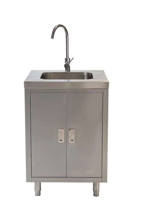Stainless Steel Sink Cabinet   - Single Bowl - 650mm x 700mm x 900mmH