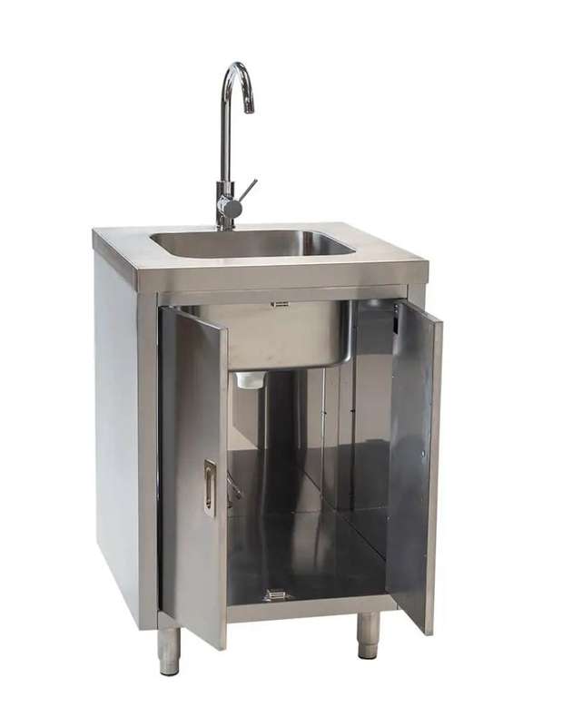 Stainless Steel Sink Cabinet   - Single Bowl - 650mm x 700mm x 900mmH