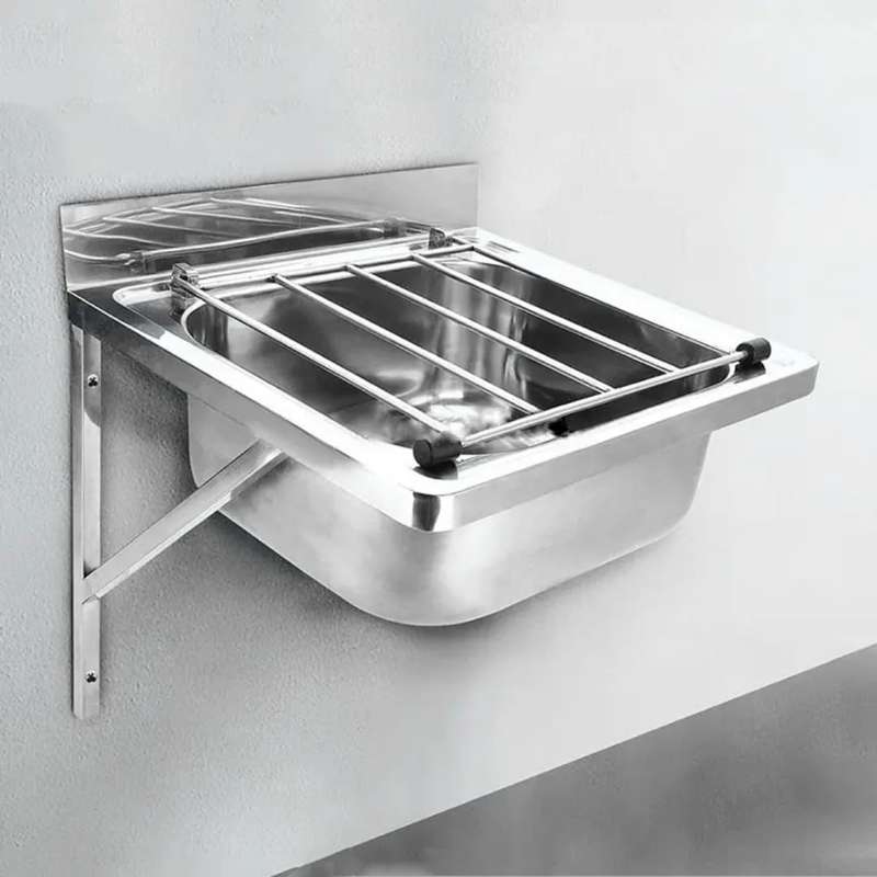 Commercial Stainless Steel Wall Mounted / Floor Mounted Dual Use Cleaner's Sink, Janitor Sink, Ut...