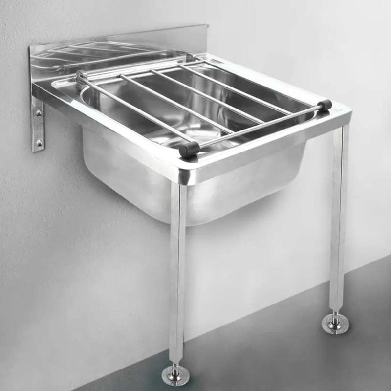 Commercial Stainless Steel Wall Mounted / Floor Mounted Dual Use Cleaner's Sink, Janitor Sink, Ut...