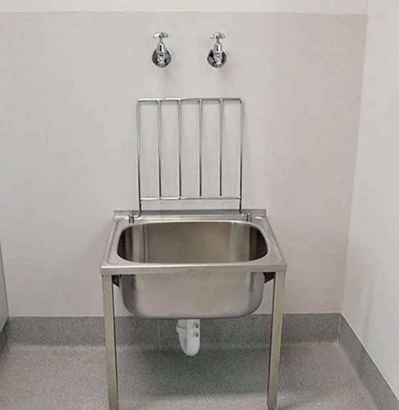 Commercial Stainless Steel Wall Mounted / Floor Mounted Dual Use Cleaner's Sink, Janitor Sink, Ut...