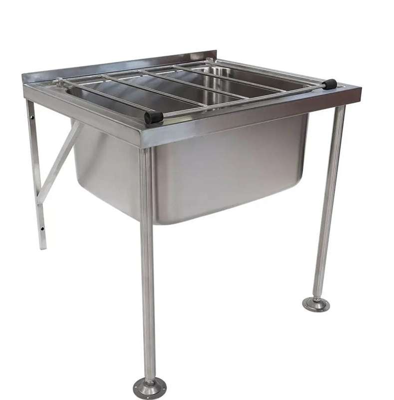 Commercial Stainless Steel Wall Mounted / Floor Mounted Dual Use Cleaner's Sink, Janitor Sink, Ut...