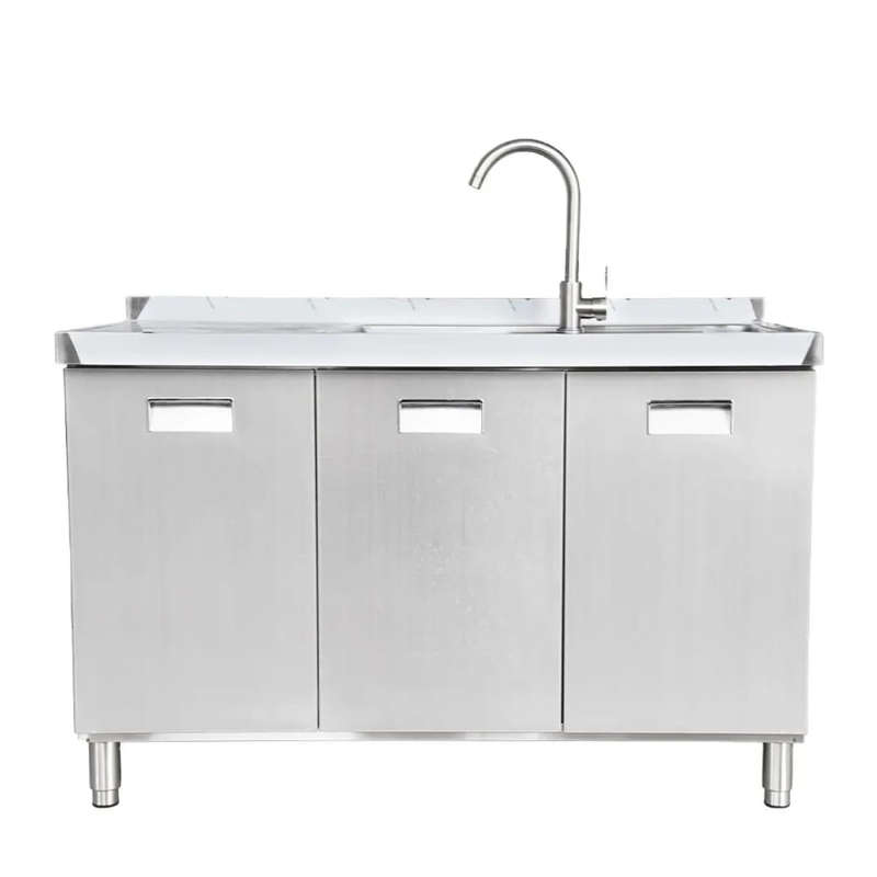 Double Bowl Sink Cabinet - 1700mm x 700mm x 900mmH -  LHS WORK AREA