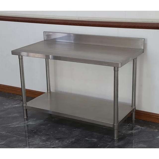 Stainless Steel Splash Back Workbench