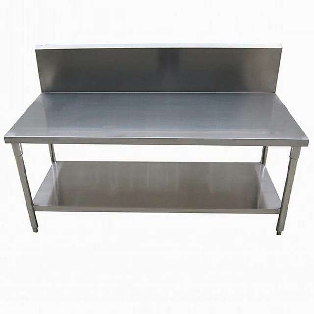 Stainless Steel Splash Back Workbench