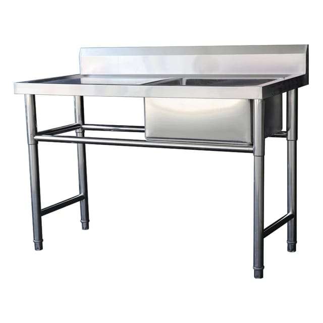Single Bowl Prep Sink - 1700mm x 700mm x 900mmH - LHS Work Area