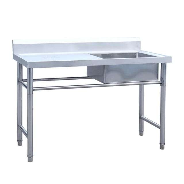 Single Bowl Prep Sink - 1700mm x 700mm x 900mmH - LHS Work Area