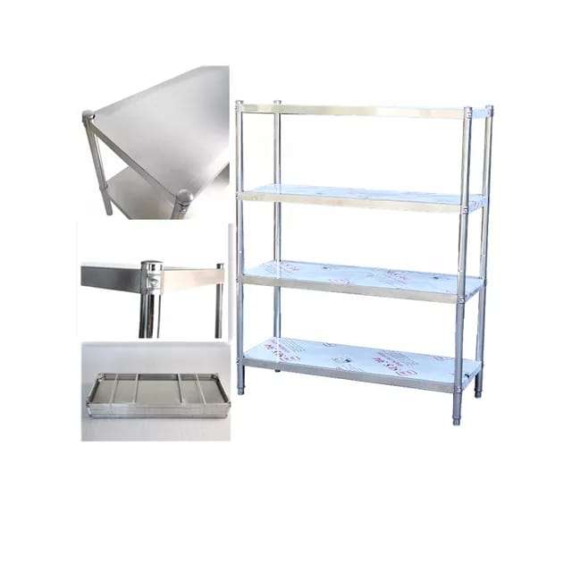 4-Tier Stainless Steel Shelving Unit