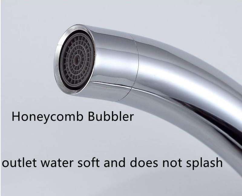 Single Handle Deck Mounted Brushed Mixer Stainless Steel  Faucet Tap