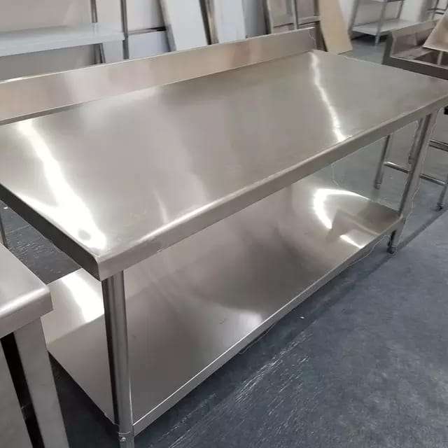 Stainless Steel Splash Back Workbench