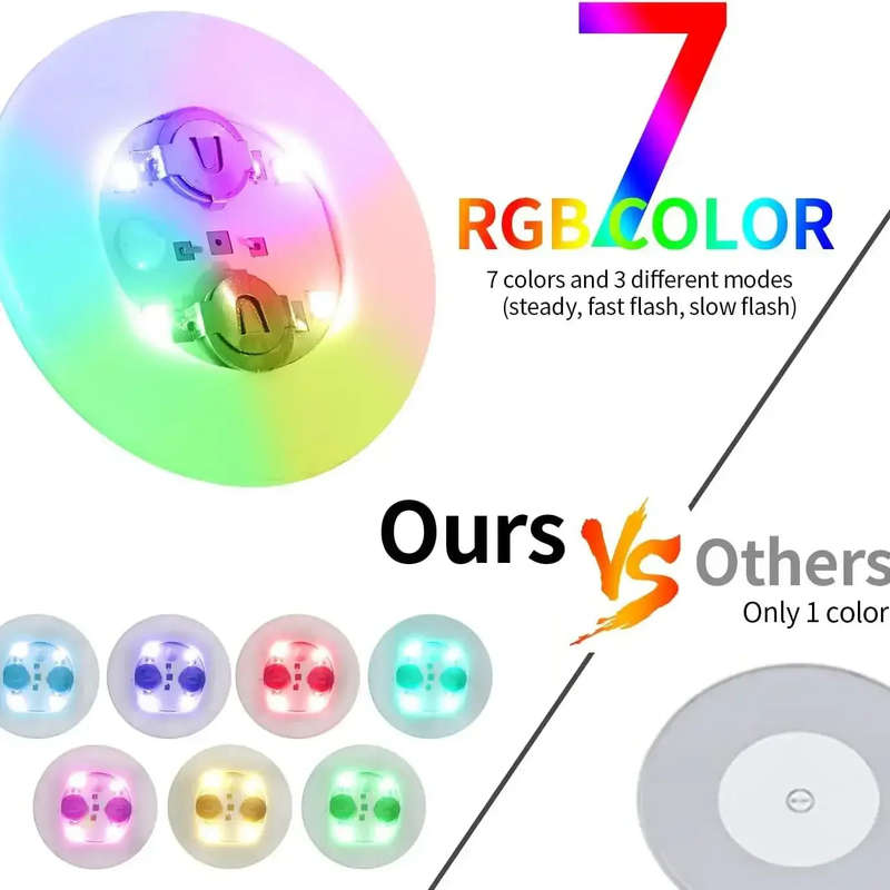 LED Coaster Lights / Wine Bottle Base Stickers