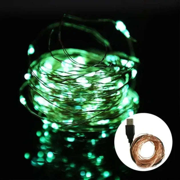 LED Fairy Lights - USB Powered - 10m, 100 LED