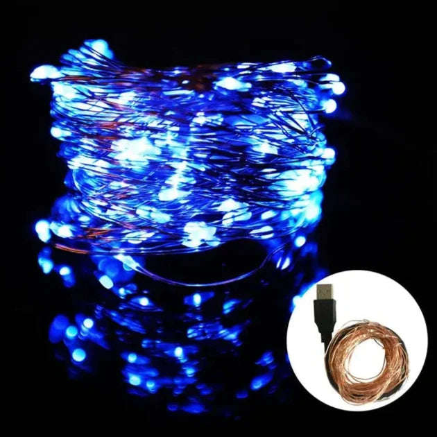 LED Fairy Lights - USB Powered - 10m, 100 LED