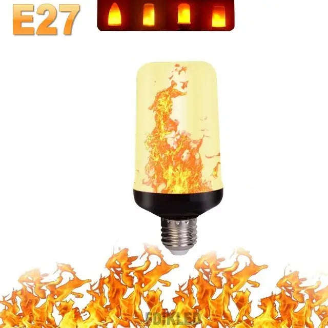 Simulated Flame LED Light Effect Bulb - 9W
