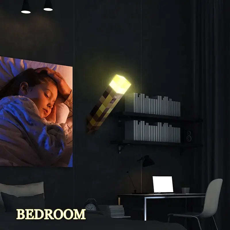 Minecraft Brownstone LED Night Light Torch