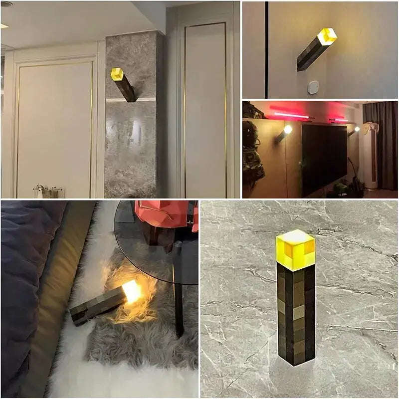 Minecraft Brownstone LED Night Light Torch
