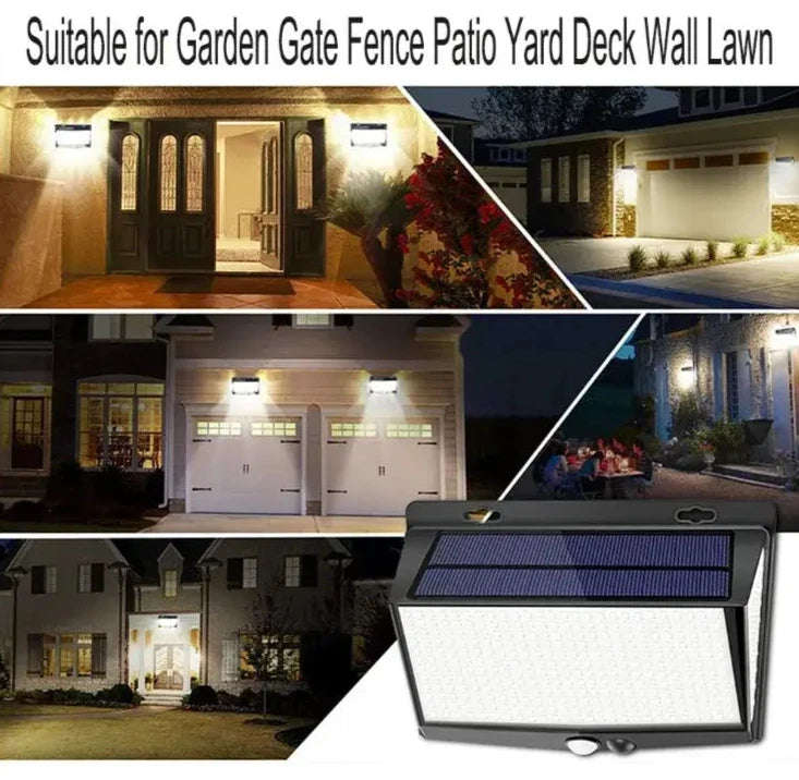 PIR Motion Sensor Solar Powered Security Light - 468 LED