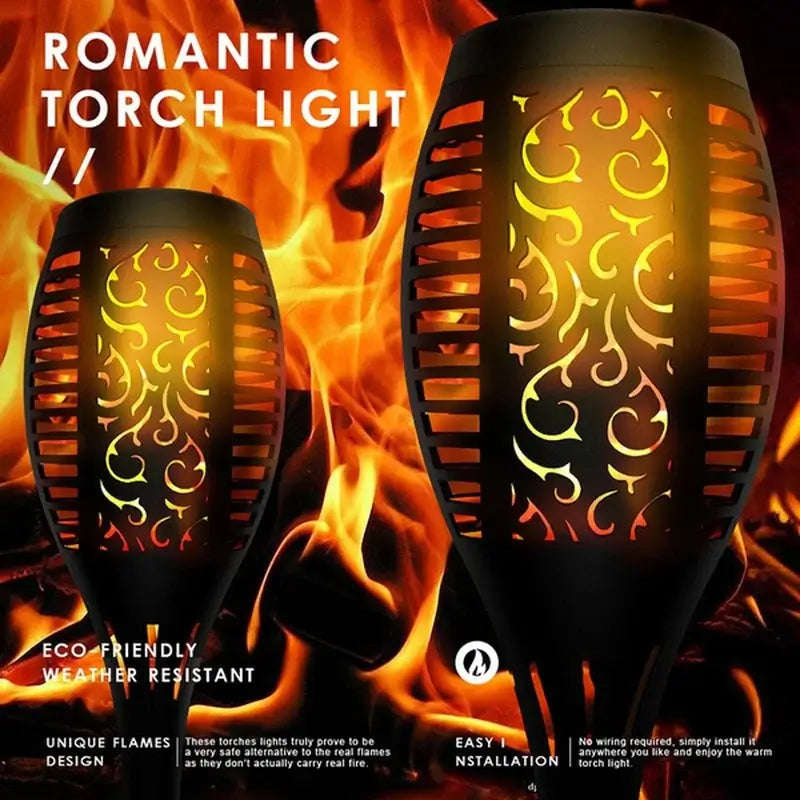 LED Solar Flame Flickering Torch