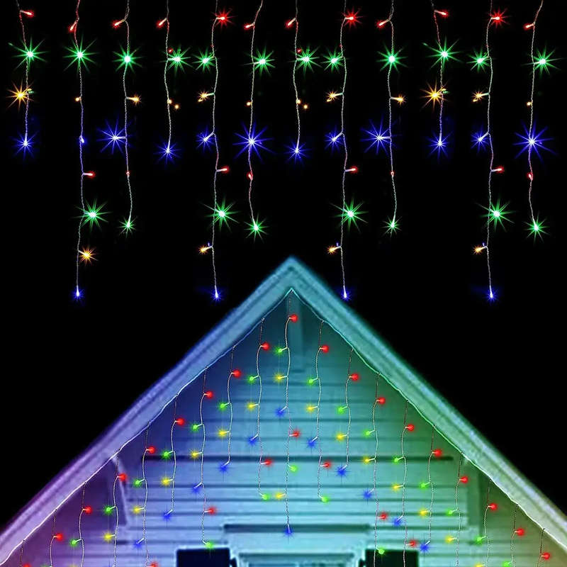 Icicle String LED Fairy Lights - AC Powered