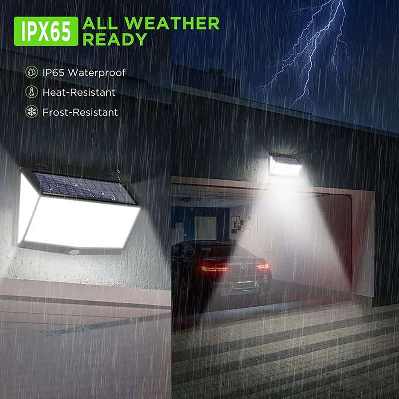 PIR Motion Sensor Solar Powered Security Light - 468 LED