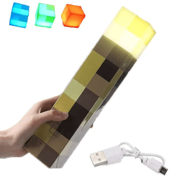 Minecraft Brownstone LED Night Light Torch