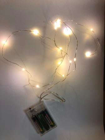 MicroLED 1.5m Silver Wire - Bright White