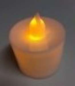 Tea lights - flickering yellow flame