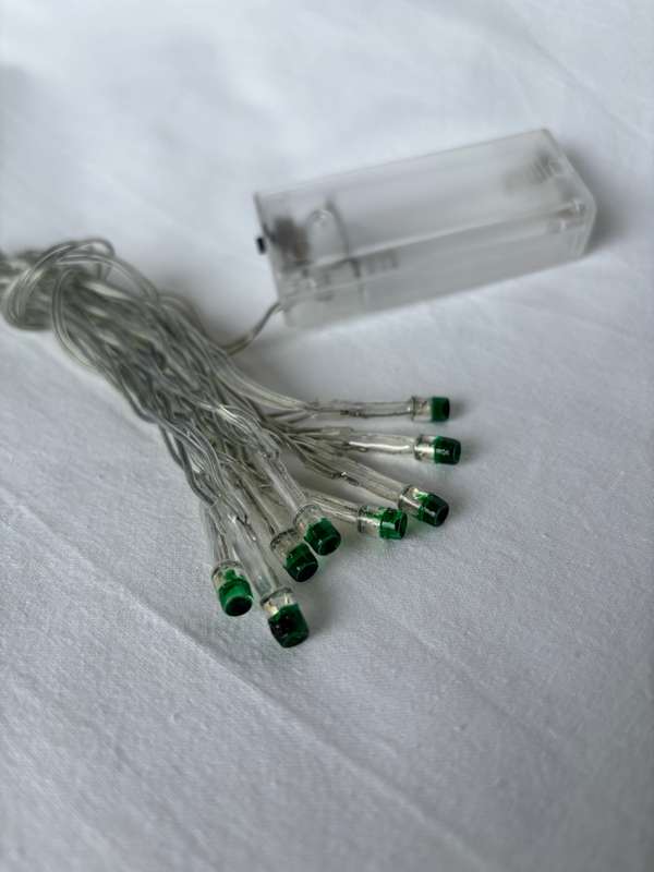 Battery lights - Turquoise 2m