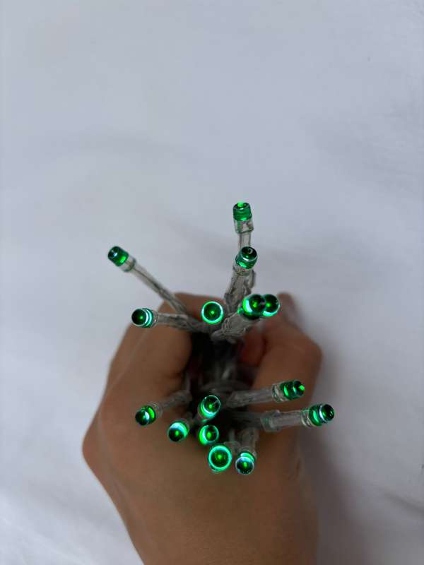Battery lights - Turquoise 2m