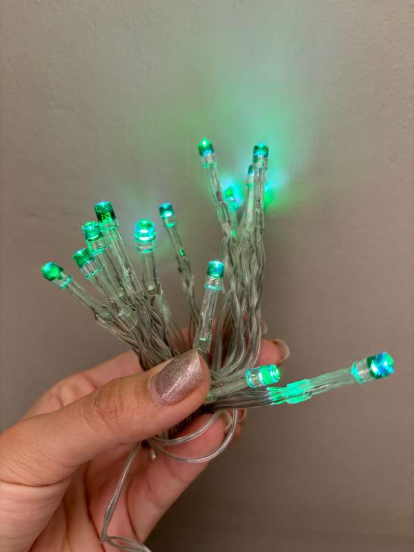 Battery lights - Turquoise 2m