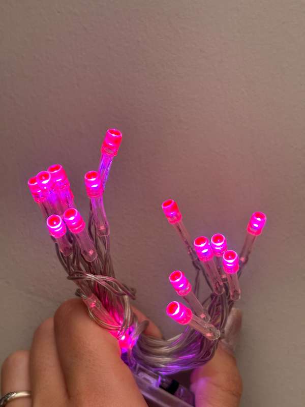 Battery lights - Rose Pink 2m