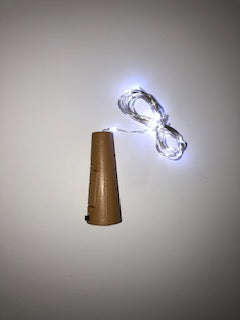 MicroLED Cork Lights - 1.5m Silver Wire - Bright White