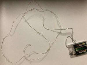 MicroLED 1.5m Silver Wire - Bright White