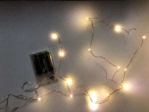MicroLED 1.5m Silver Wire - Warm White